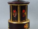 a small decorative box that is sitting on a table