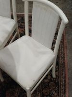 Table ronde en bois stratifié blanc, piétemen et support en … (photo 6)