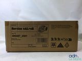 a boxed box of service calculator on a white background