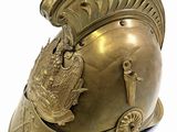 helmet of a roman soldier on a white background with a white background