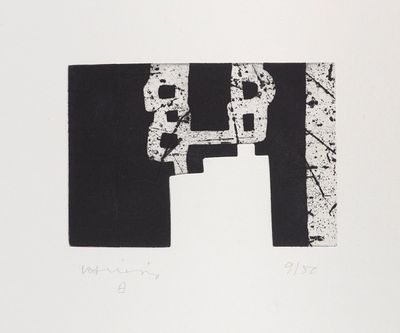 an image of a black and white drawing of a letter h