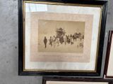 a picture of a picture of a horse drawn carriage and a picture of a horse drawn carriage
