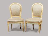 paire de chaises d'appoint de style Louis XVI