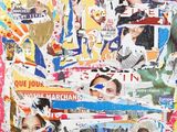 une photo représentant un collage de différentes images sur une feuille de papier