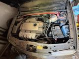 a small engine in the trunk of a car