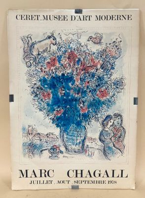 marc chagalli, ' s poster for the exhibition of his paintings in paris