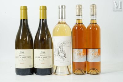 trois bouteilles de vin posées l'une à côté de l'autre sur une table