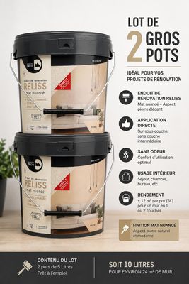 lot de 2 gros pots
