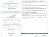 a close up of a document with a barcode on it