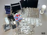 a table with a lot of assorted items on it