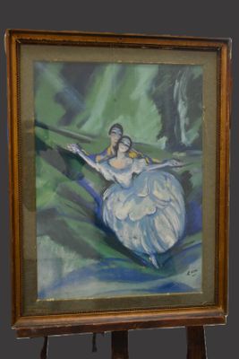 Charles Félix GIR (1883-1941) Couple de danseurs.