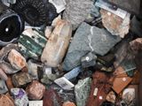 a box full of rocks and other items that are in it