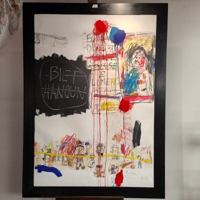 a picture of a picture of a painting hanging on a wall