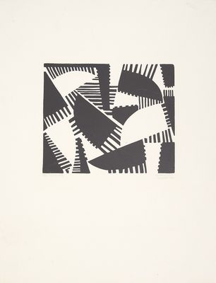 une image représentant un dessin en noir et blanc sur un mur blanc