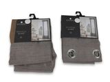 two pairs of gray socks with a picture of a window in the background