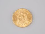 an image of a gold coin on a white surface