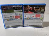 the two blu - rays are sitting on the table