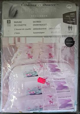 61 / Parure de lit - CREATION DOUREV - 100% coton - Ho…