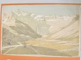 a picture of a picture of a mountain range