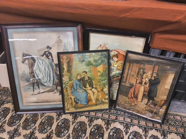 Deux chromos et deux gravures