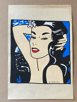 Roy Lichtenstein (1923-1997) Technique mixte sur papier crèm…