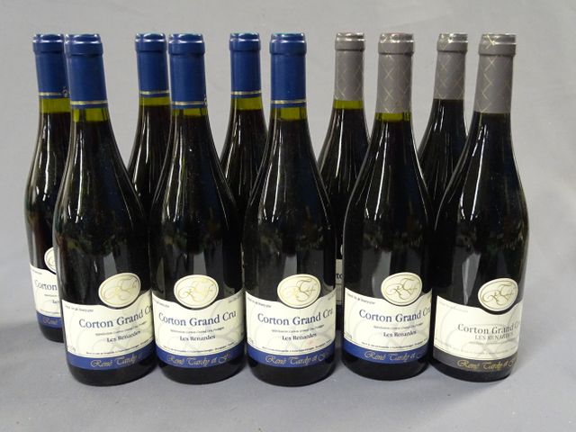 CORTON GRAND CRU, Les Renardes, René TARDY et fils, 8 bouteilles ...