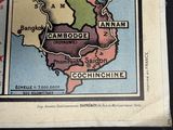 a newspaper with a map of the country of china on it