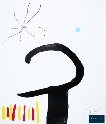 an image of a painting of a black cat with a butterfly on it ' s head
