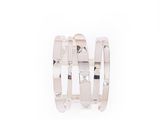 sterling silver plated triple band ring