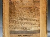 a close up of a piece of paper with writing on it
