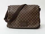 louis vuitton damier messenger bag in brown and brown checkerboard