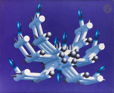 an image of a blue and white picture of a bunch of lights