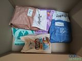 a box with a variety of food items inside of it