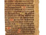 un ancien manuscrit comportant des inscriptions sur fond blanc