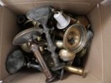 a cardboard box filled with lots of different types of plumbing
