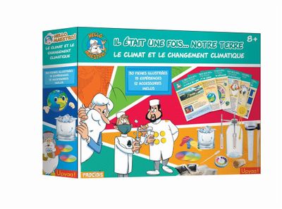 une boîte sur laquelle figure l'image d'un chef et d'un cuisinier