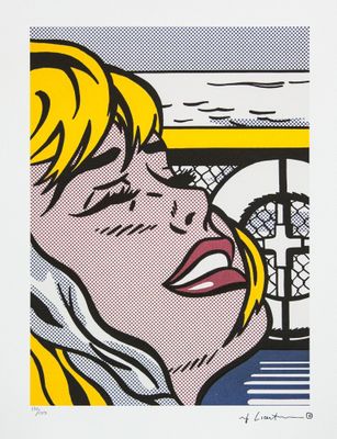 un tableau représentant le visage d'une femme aux yeux fermés