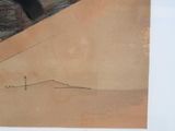 a drawing of a man riding a skateboard on a ramp