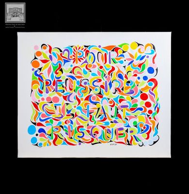 Véronique VANMEENEN (XXe/XXIe) "Mystère : Risquer" huile sur…