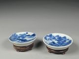 pair of chinese blue and white porcelain bowls
