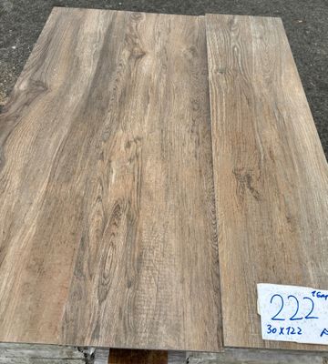 the table is made of wood and has a price tag on it