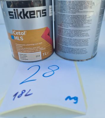 Ensemble comprenant 18 bidons de 1 litre de lasure de protec…