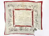 an old newspaper with a red border and a picture of a horse