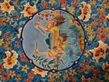 an image of a painting on the ceiling of a building
