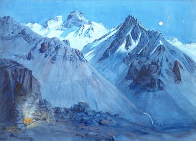 Ernest COURTOIS DE BONNENCONTRE (1859-1955), "Clair de lune …