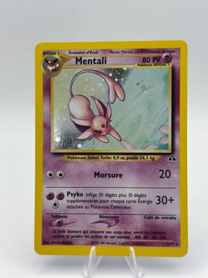 the pokemon card has a picture of a pink rabbit on it
