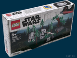 a box with a lego star wars set inside of it
