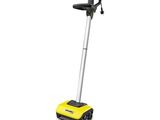 a yellow and black vacuum cleaner on a white background