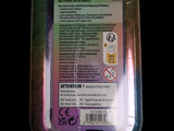 a close up of a plastic container with a label on it