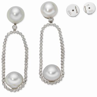 Girona PrivÉ Boucles D'Oreilles EN OR Gris 18k, Diamants ET …